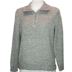 Karen Scott 1/2 zip knit sweater M